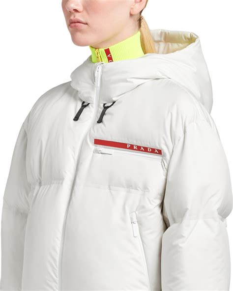 prada white jacket|prada technical jacket.